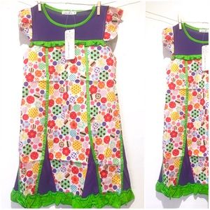 Colorful Sleeveless Shift Dress