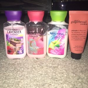 Set of 4 mini lotions
