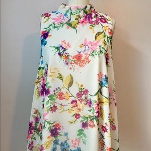 Sleeveless Floral Top