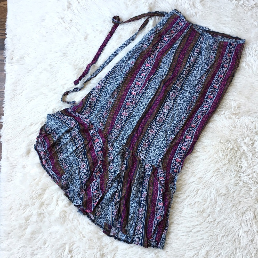 "Jada" ll Bohemian Wrap Skirt - Picture 5 of 7