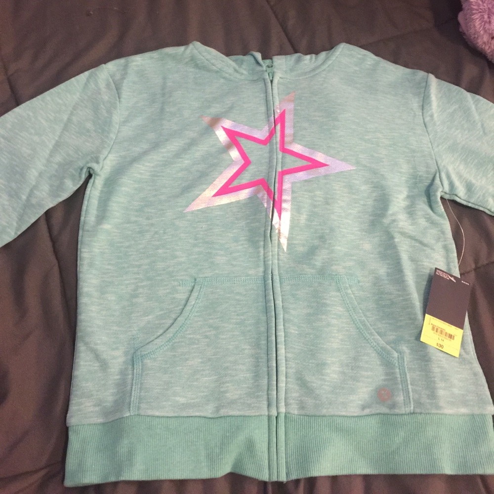 Teal Jacket with a star