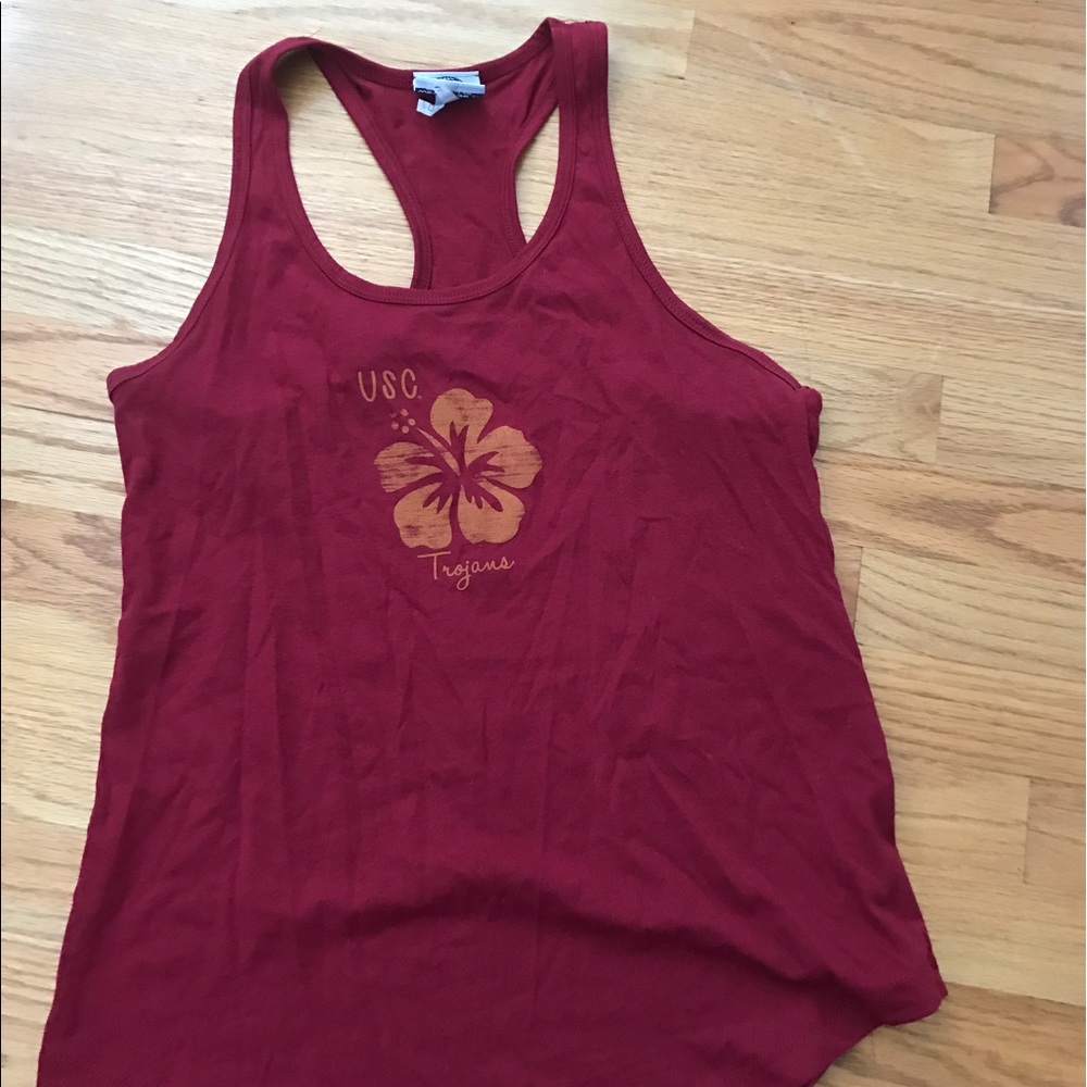 Red USC tank