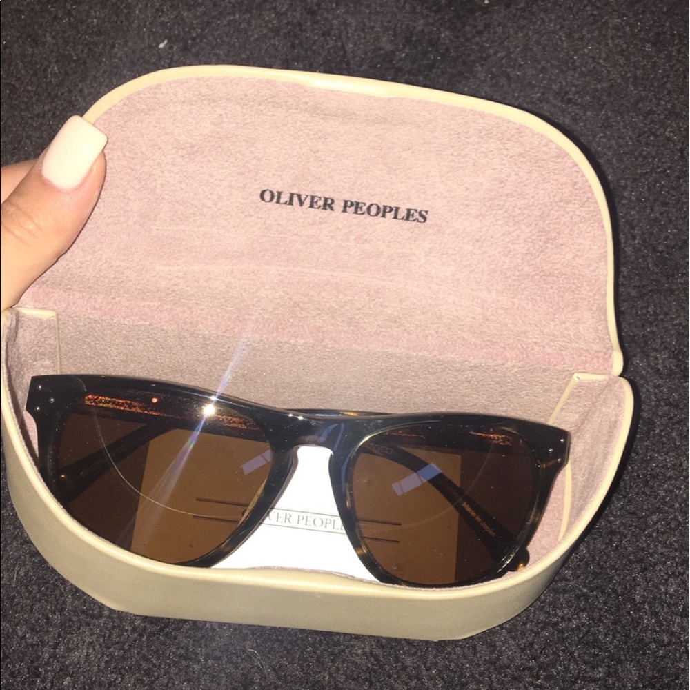 Oliver people's daddy b cocobolo sunglasses