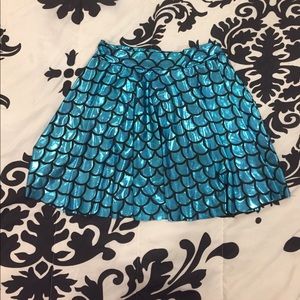Mermaid print skirt