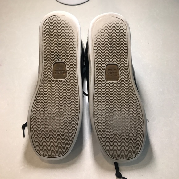 Black Leather Clae High Tops - Picture 8 of 8