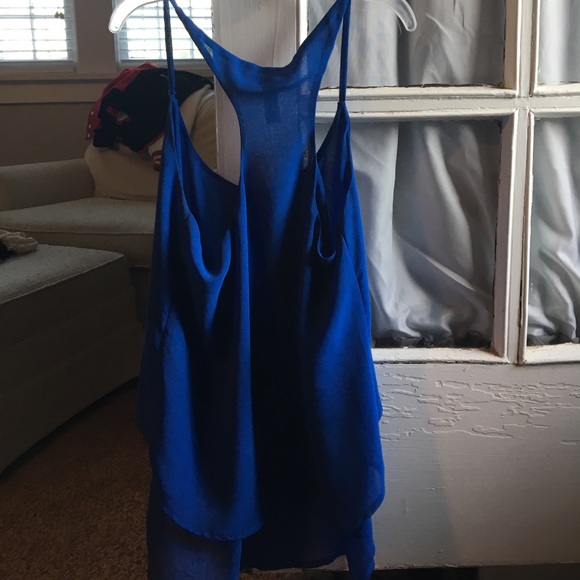 Layered ambiance apparel tank top royal blue - Picture 2 of 2