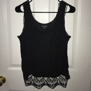 Black lace top