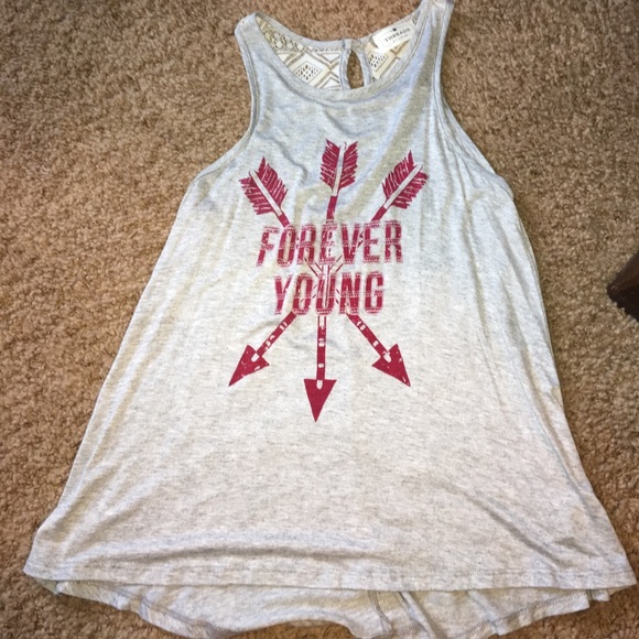 Graphic tank top, "Forever Young" size small - Picture 1 of 3