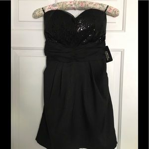 Black Sequin Cocktail Dress