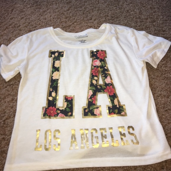 Cream LA Crop top - Picture 1 of 2