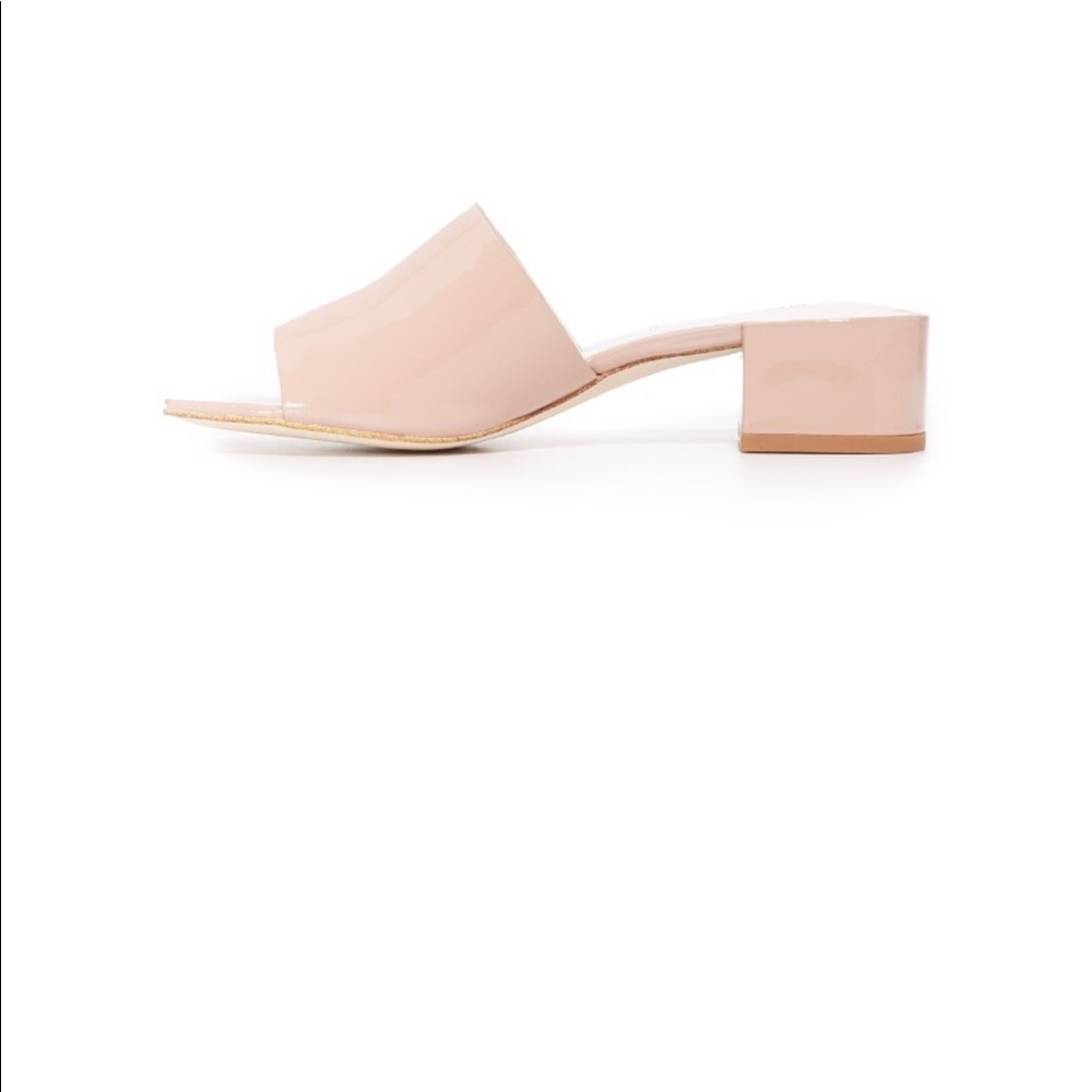 Jeffrey Campbell Beaton Mule in Blush Patent 9.5