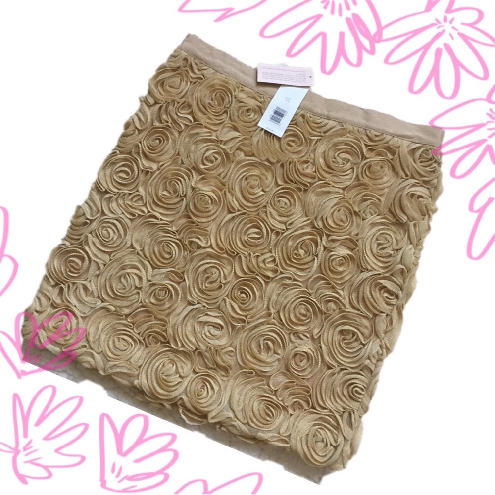 Banana Republic Rosset Gold Skirt