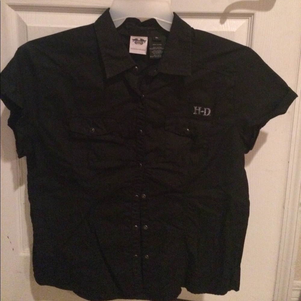 Harley Davidson button up shirt