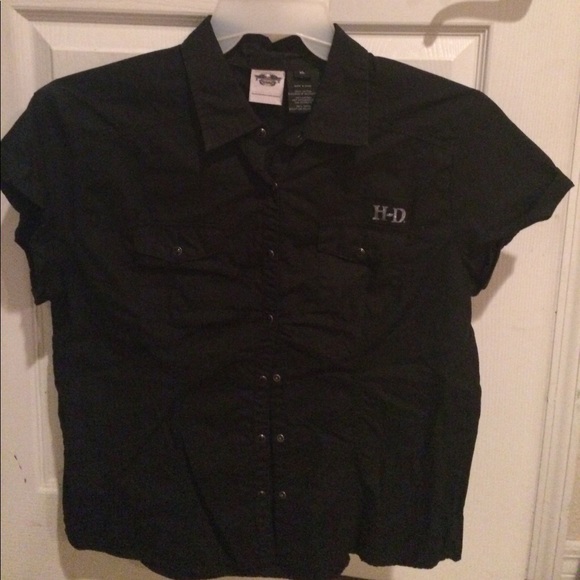 Harley Davidson button up shirt - Picture 1 of 2