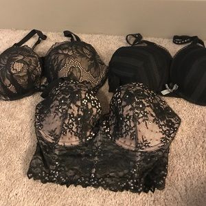 3 super cute Victoria's Secret bras.