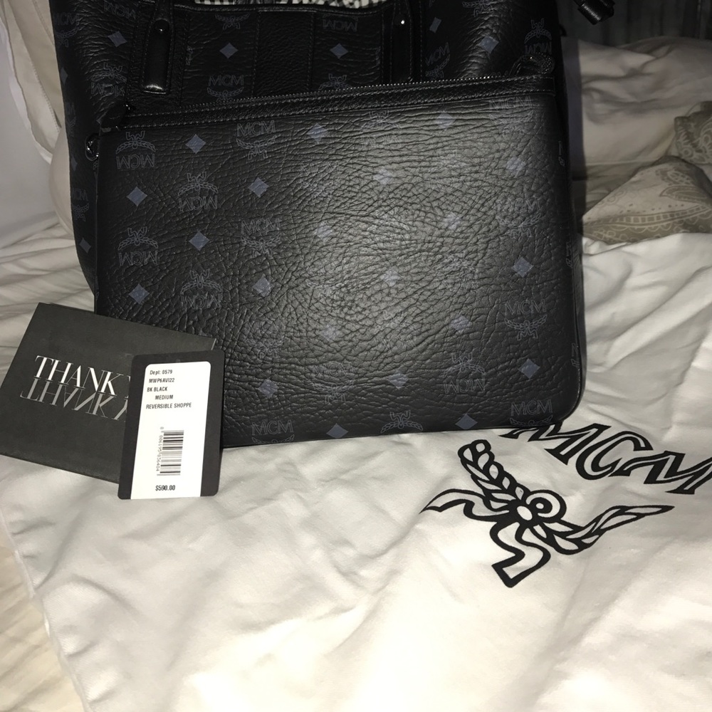 Mcm pouch/wristlet/shoulder bag