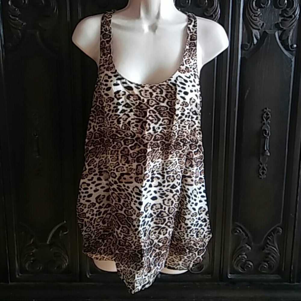 Victoria's Secret cheetah print tank top