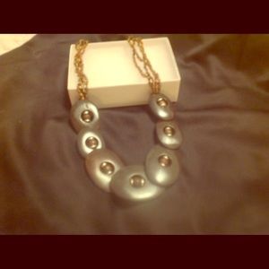 Deep brown statement necklace 18"