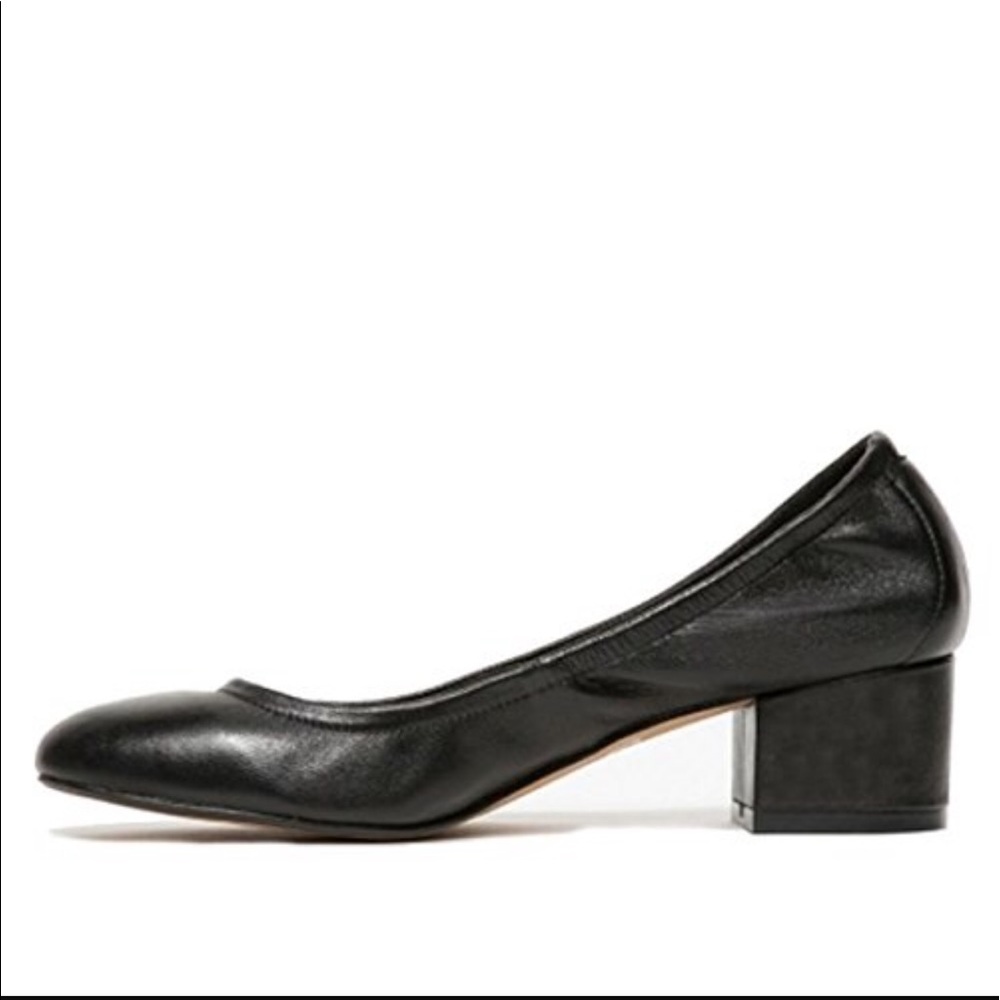 Black Leather Jeffrey Campbell Bitsie Pump 8.5