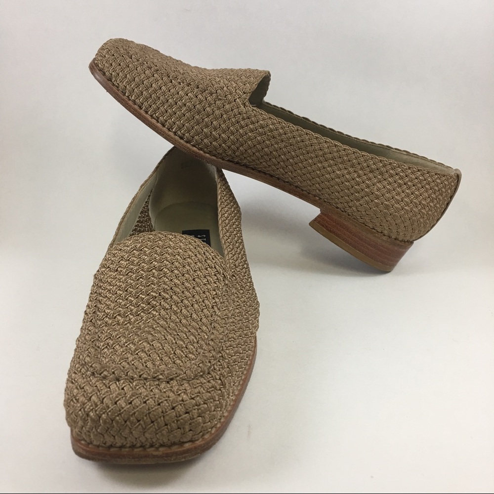 Stuart Weitzman Women's 7.5M Golden Knit Loafer