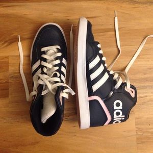 Adidas women's casual high tops.