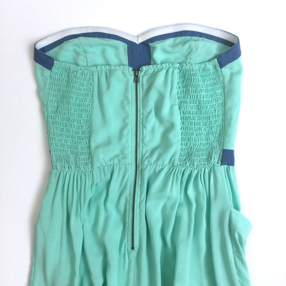 Mint Strapless Dress - Picture 2 of 8