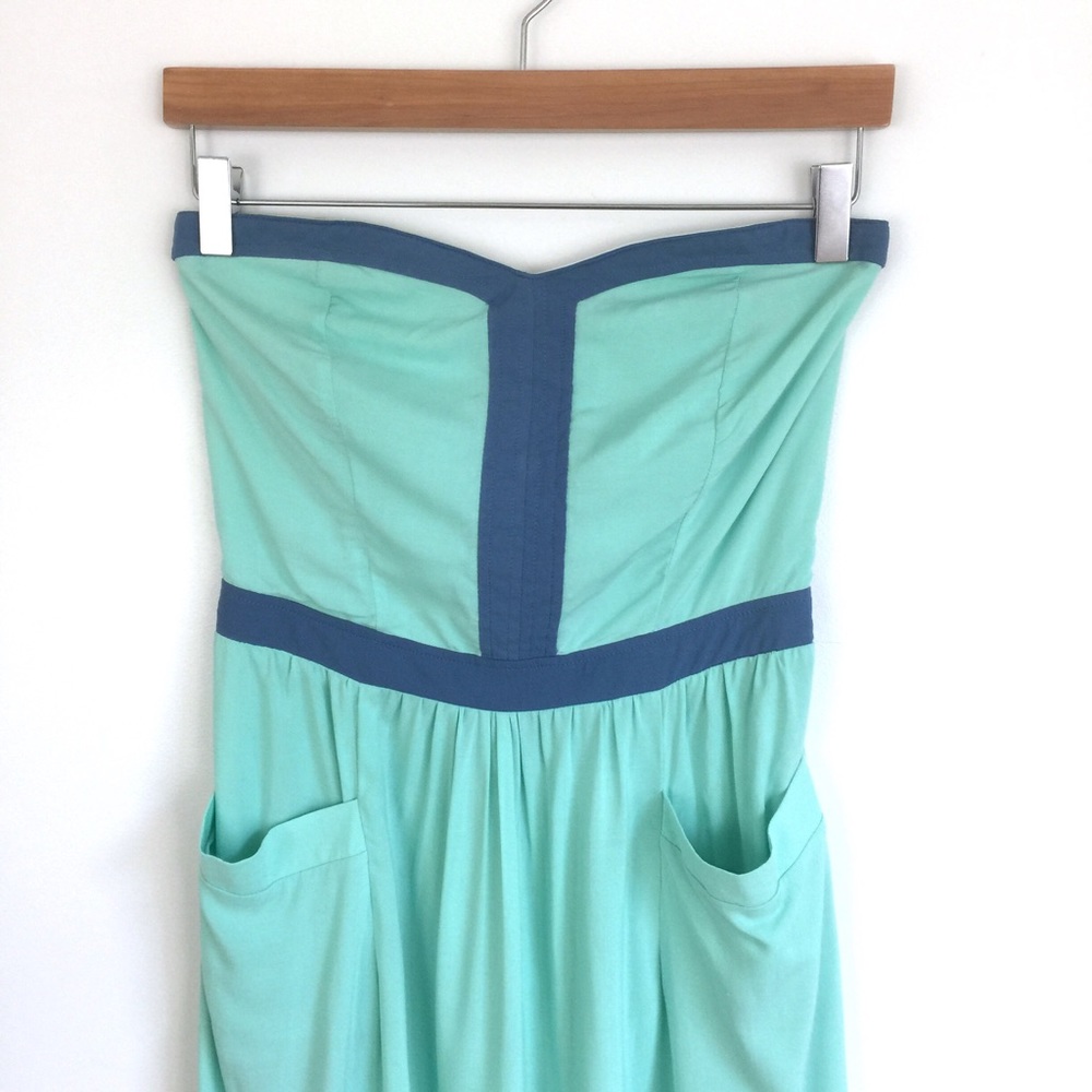 Mint Strapless Dress - Picture 4 of 8