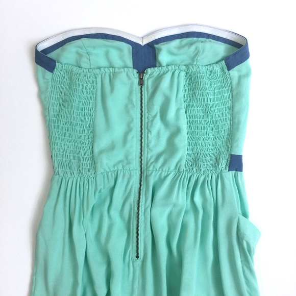 Mint Strapless Dress - Picture 2 of 8