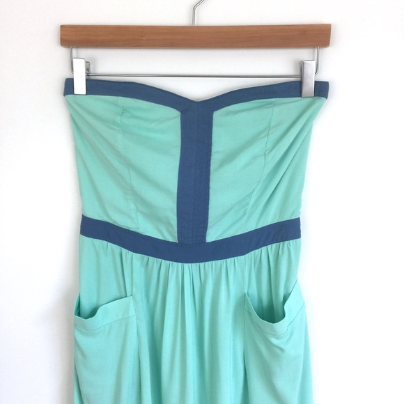 Mint Strapless Dress - Picture 4 of 8