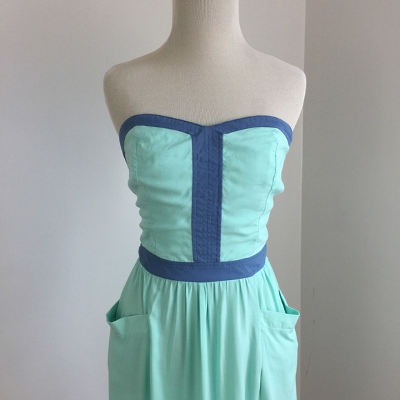 Mint Strapless Dress - Picture 6 of 8