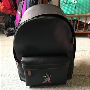 Nwt coachxdisney leather charles backpack