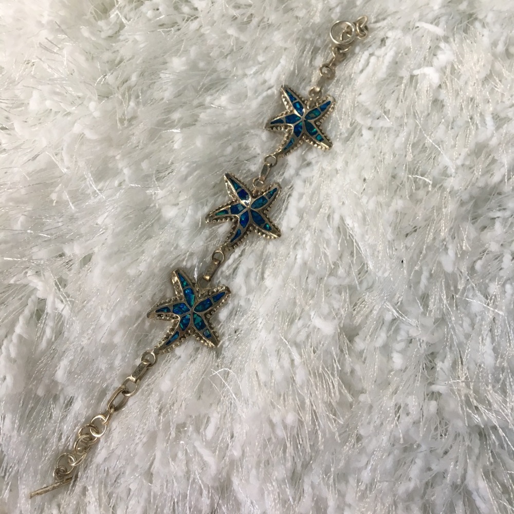 Real Turquoise Starfish Bracelet