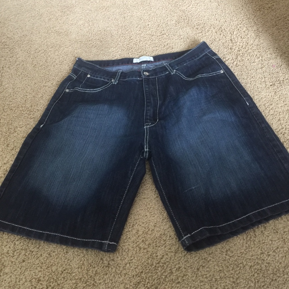 Paper denim and cloth shorts