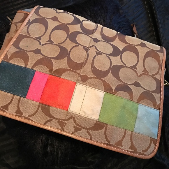 Coach diaper bag well taken cared needs cleaning - Picture 1 of 4