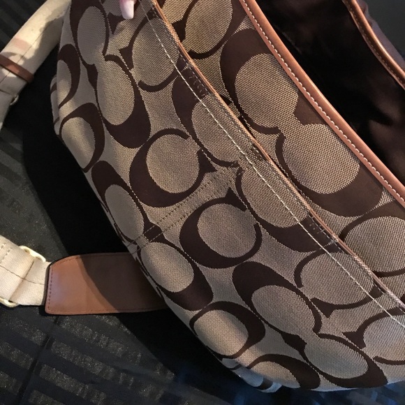 Coach diaper bag well taken cared needs cleaning