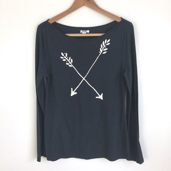 Long Sleeve Arrow Graphic Tee - Picture 2 of 6