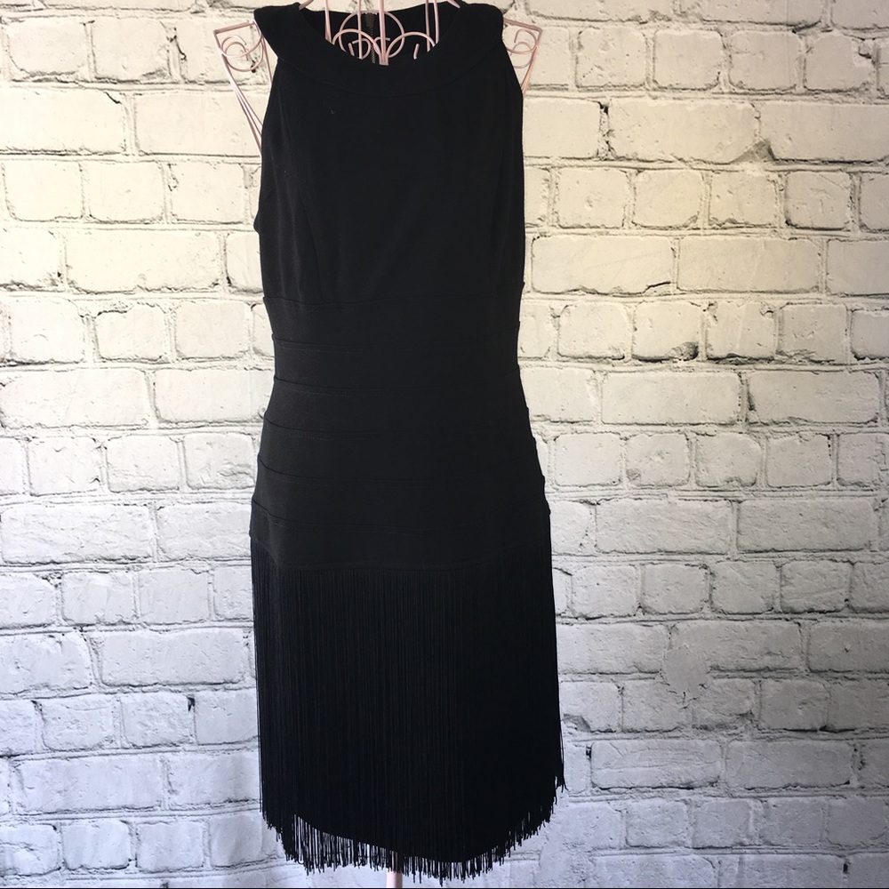 ❗️Sold Muse for Boston Proper, Black Fringed Dress