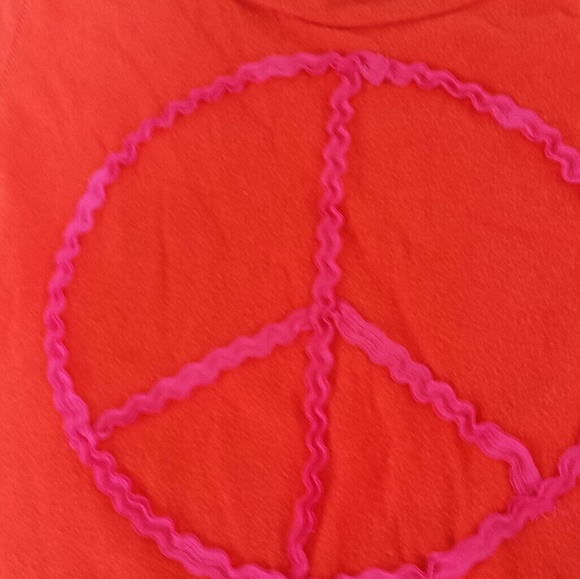 AE Peace Tee Red Magenta Juniors Womens XS - Picture 3 of 7