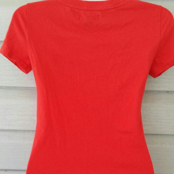 AE Peace Tee Red Magenta Juniors Womens XS - Picture 6 of 7