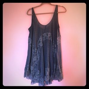 Free people she swings blue slip