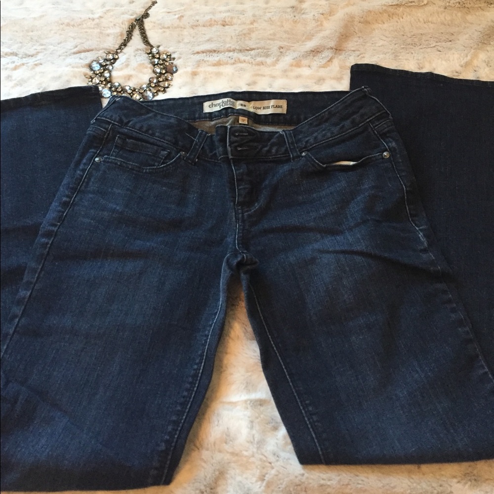 Size 8R dark denim jeans