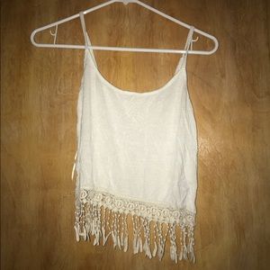 White crop top