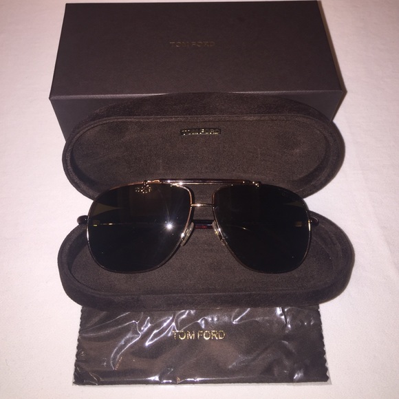 NWOT Tom Ford Adrian Metal aviator sunglasses - Picture 2 of 8