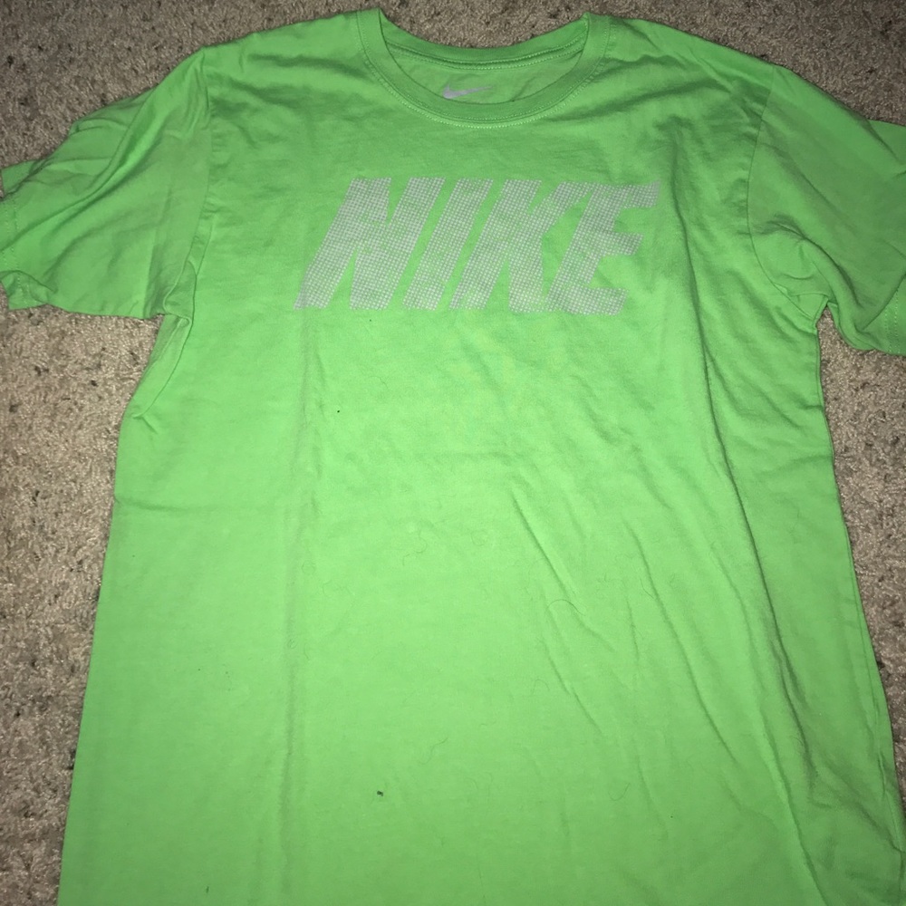 Green Nike shirt