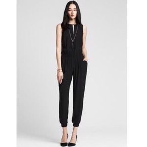 🎉 New, never worn, petite black drapey jumpsuit