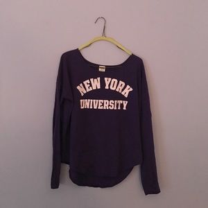 Long sleeve NYU tee