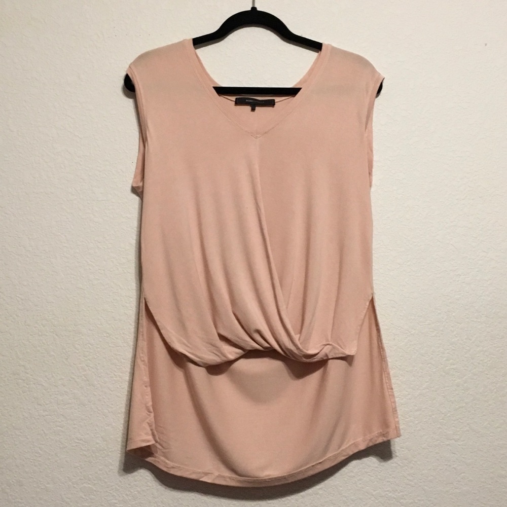 BCBGMAXAZRIA blush top