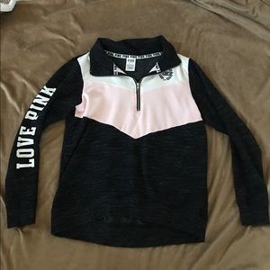 PINK half quarter zip up