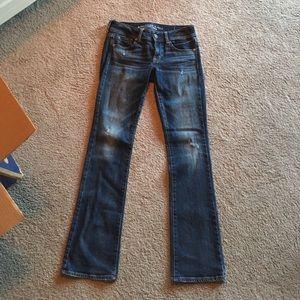 Kick boot denim jeans