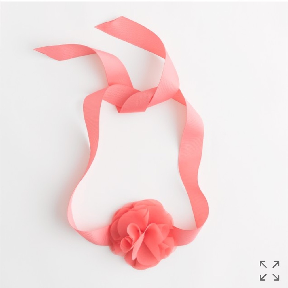 Jcrew crewcuts flower grosgrain ribbon belt L-XL